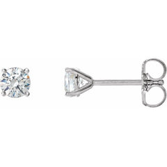 14K White Gold 3/4 CTW Natural Diamond Cocktail-Style Earrings
