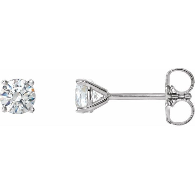 14K White Gold 1 CTW Natural Diamond Cocktail-Style Earrings