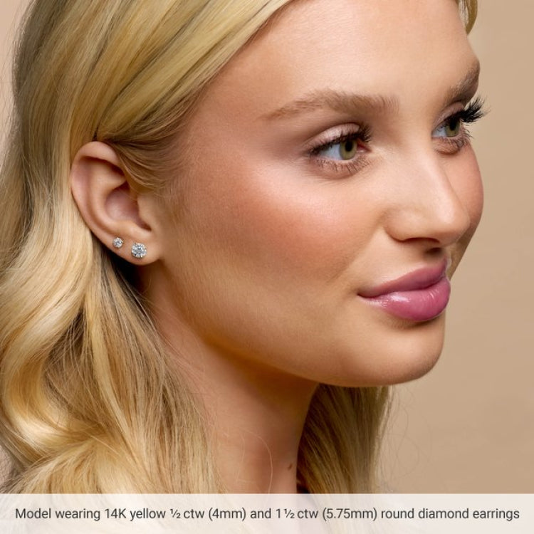 14K Rose 1/4 CTW Natural Diamond Cocktail-Style Earrings