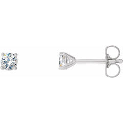 14K White Gold 1/2 CTW Natural Diamond Cocktail-Style Earrings