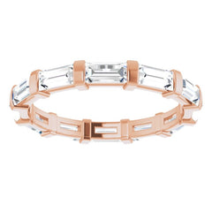 14K Rose 1 CTW Natural Diamond Eternity Band Size 5