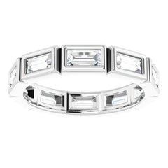 14K White 9/10 CTW Diamond Eternity Band