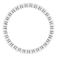 Platinum 1/2 CTW Natural Diamond Eternity Band Size 5