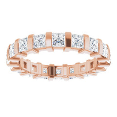 14K Rose 1 5/8 CTW Natural Diamond Eternity Band Size 5