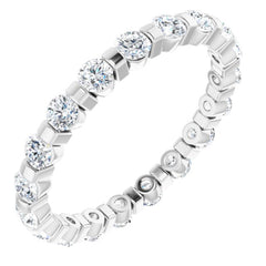 Platinum 9/10 CTW Natural Diamond Eternity Band Size 5