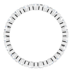 Platinum 9/10 CTW Natural Diamond Eternity Band Size 5
