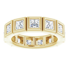 14K Yellow 2 CTW Natural Diamond Eternity Band Size 5