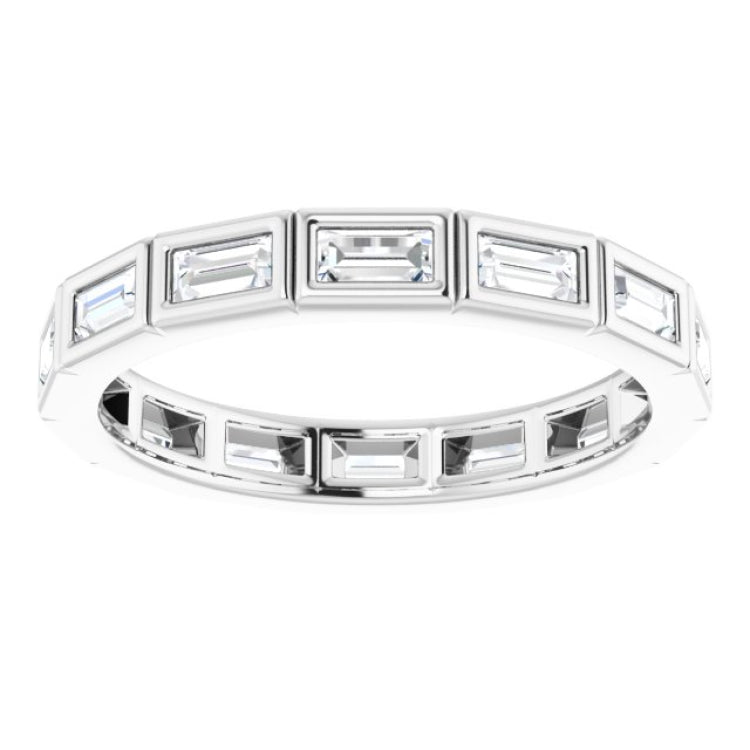 14K White 1/2 CTW Diamond Eternity Band