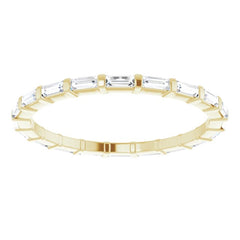 14K Yellow 3/8 CTW Natural Diamond Eternity Band Size 5