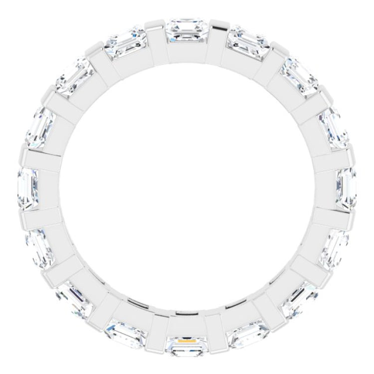 Platinum 2 1/2 CTW Natural Diamond Eternity Band Size 6