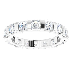 Platinum 2 1/2 CTW Natural Diamond Eternity Band Size 6