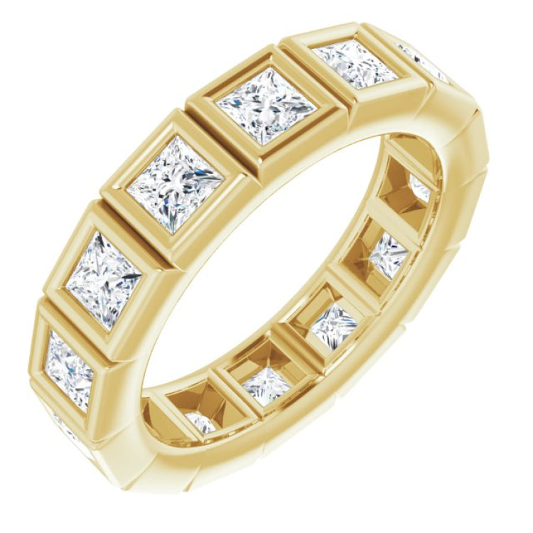 14K Yellow 2 CTW Natural Diamond Eternity Band Size 6