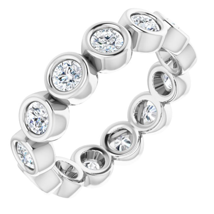 Platinum 1 1/3 CTW Natural Diamond Eternity Band Size 6
