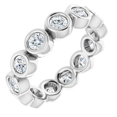 Platinum 1 1/3 CTW Natural Diamond Eternity Band Size 6