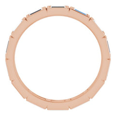 14K Rose 1 1/6 CTW Natural Diamond Eternity Band Size 6