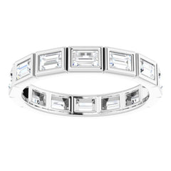 14K White 1 1/6 CTW Diamond Eternity Band