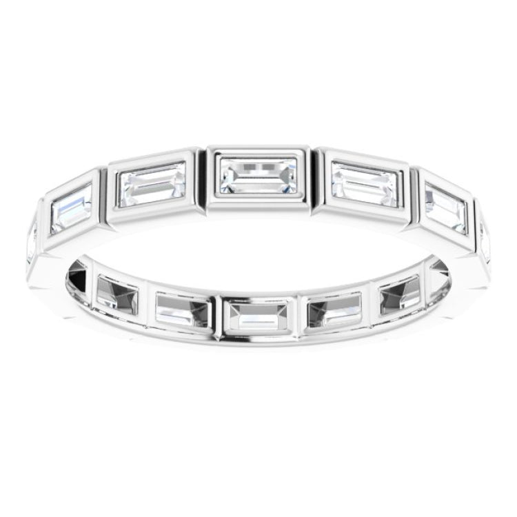 14K White 1/2 CTW Diamond Eternity Band