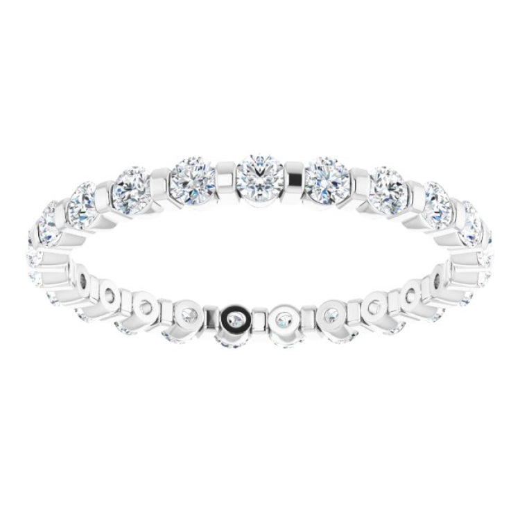 Platinum 3/4 CTW Natural Diamond Eternity Band Size 6