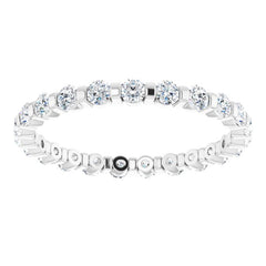Platinum 3/4 CTW Natural Diamond Eternity Band Size 6