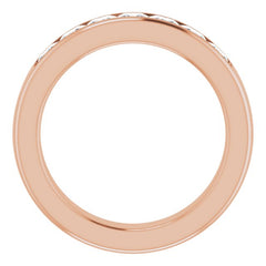 14K Rose 1 3/4 CTW Natural Diamond Band