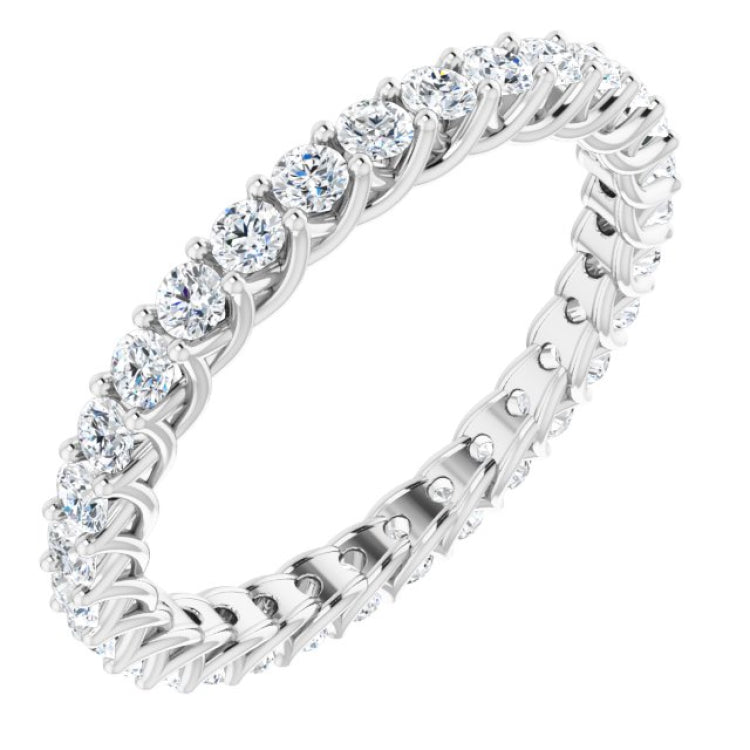 Platinum 9/10 CTW Natural Diamond Eternity Band