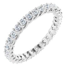 Platinum 9/10 CTW Natural Diamond Eternity Band