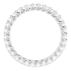 Platinum 9/10 CTW Natural Diamond Eternity Band