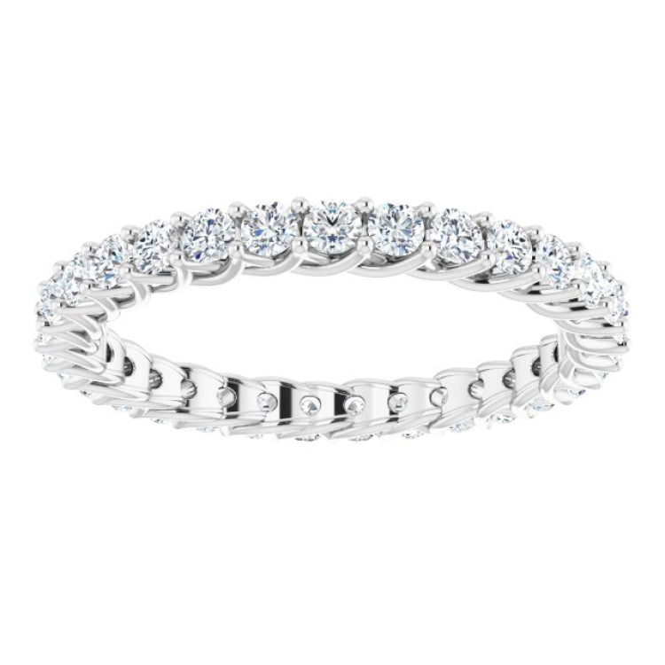Platinum 9/10 CTW Natural Diamond Eternity Band