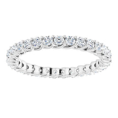 Platinum 9/10 CTW Natural Diamond Eternity Band