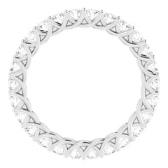 Platinum 1 1/2 CTW Natural Diamond Eternity Band