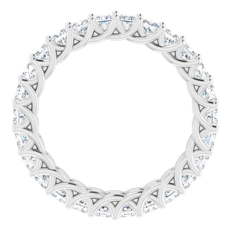 14K White 2 3/8 CTW Natural Diamond Eternity Band