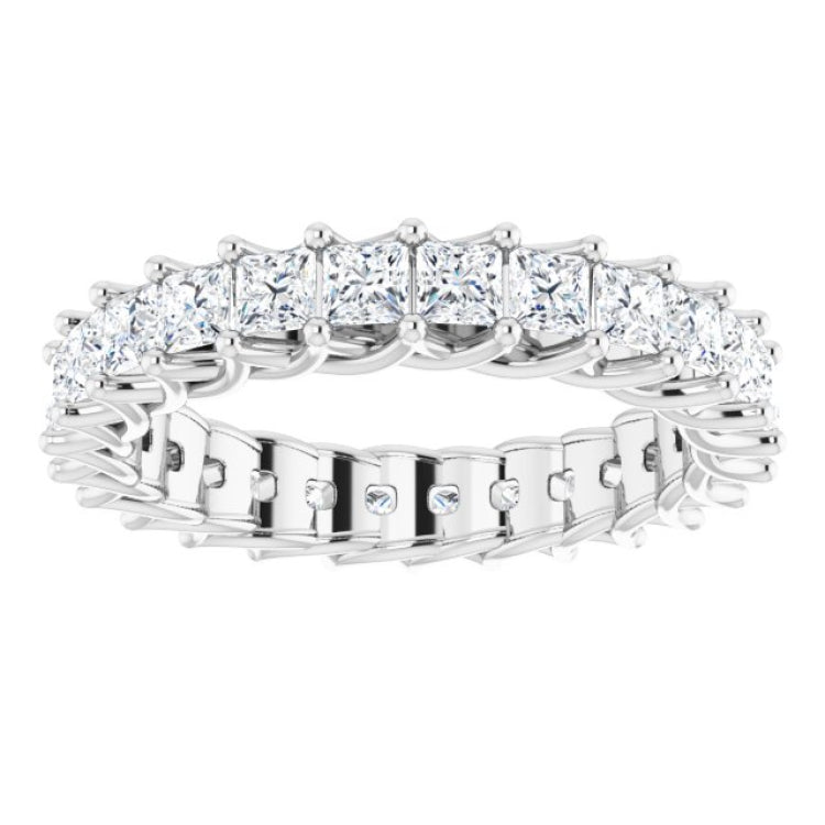 Platinum 2 3/8 CTW Natural Diamond Eternity Band