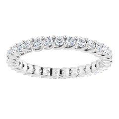 Platinum 5/8 CTW Natural Diamond Eternity Band