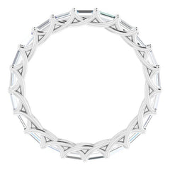 Platinum 9/10 CTW Natural Diamond Eternity Band Size 7