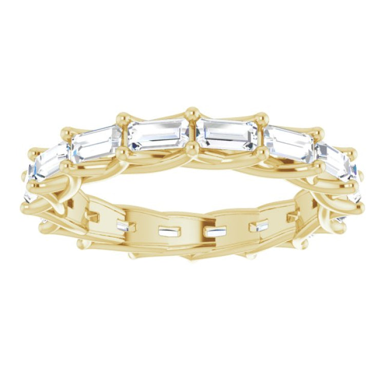 14K Yellow 1 5/8 CTW Natural Diamond Eternity Band Size 7