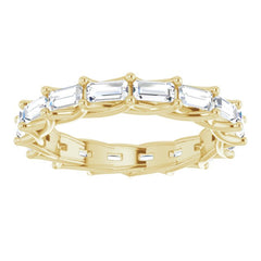 14K Yellow 1 5/8 CTW Natural Diamond Eternity Band Size 7