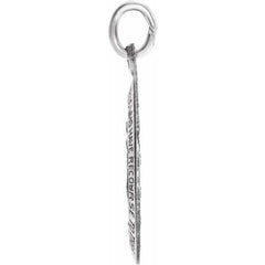 Sterling Silver 15x11 mm Oval Miraculous Medal