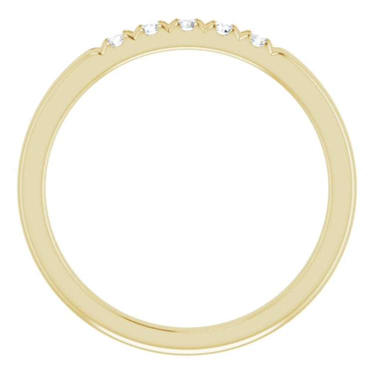 14K Yellow 1/6 CTW Natural Diamond Anniversary Band