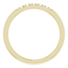 14K Yellow 1/6 CTW Natural Diamond Anniversary Band