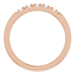 14K Rose 1/3 CTW Natural Diamond Anniversary Band