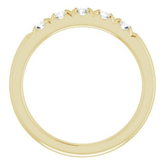 14K Yellow 1/2 CTW Natural Diamond Anniversary Band