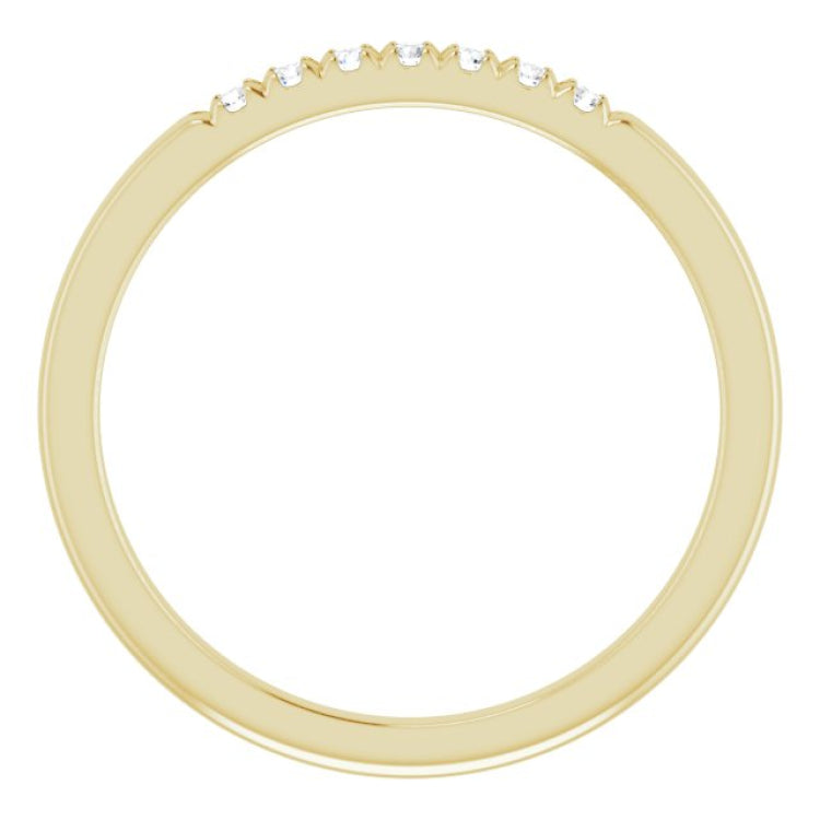 14K Yellow 1/10 CTW Natural Diamond Anniversary Band