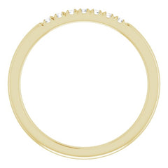 14K Yellow 1/10 CTW Natural Diamond Anniversary Band