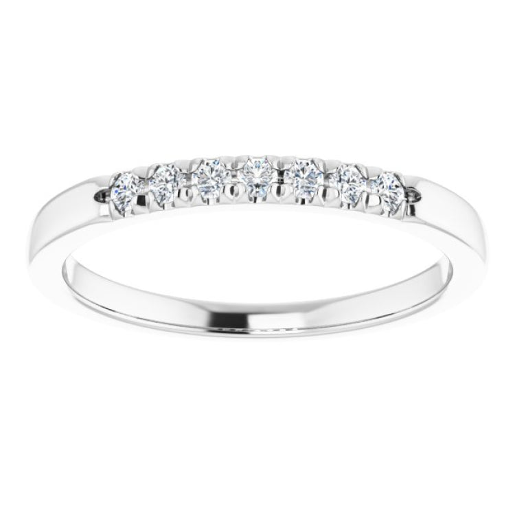 14K White 1/6 CTW Natural Diamond Anniversary Band