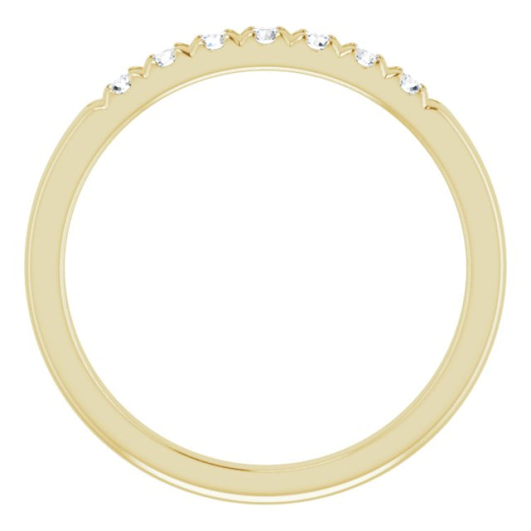 14K Yellow 1/5 CTW Natural Diamond Anniversary Band