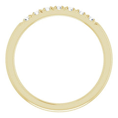 14K Yellow 1/5 CTW Natural Diamond Anniversary Band