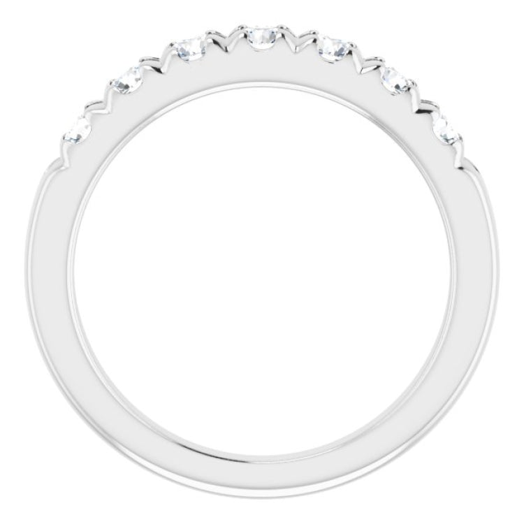 14K White 3/4 CTW Natural Diamond Anniversary Band