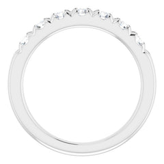 14K White 3/4 CTW Natural Diamond Anniversary Band