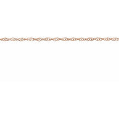 14K Rose .75 mm Rope Chain by the Inch