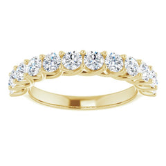 14K Yellow 1 1/8 CTW Natural Diamond Anniversary Band